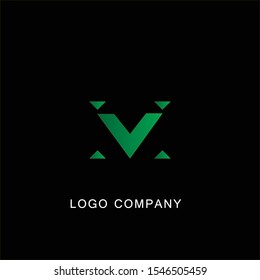 m logo design on black background