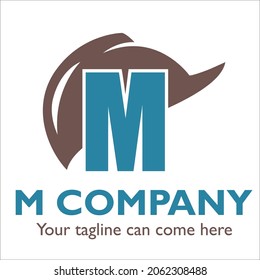 M Logo-Design auf Bauthema