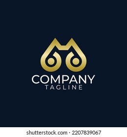 m logo design and premium vector templates
