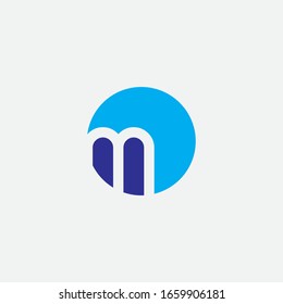 m logo design and sign