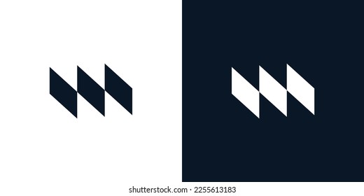 Diseño del logotipo M sencillo y moderno 