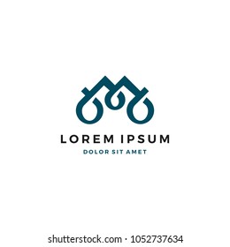 M Logo Design Template
