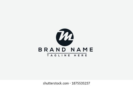 M Logo Design Template Vector Graphic Branding Element.