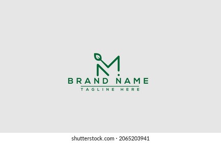 M Logo Design Template Vector Graphic Branding Element.