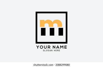 M Logo Design Template Vector Graphic Branding Element. 
