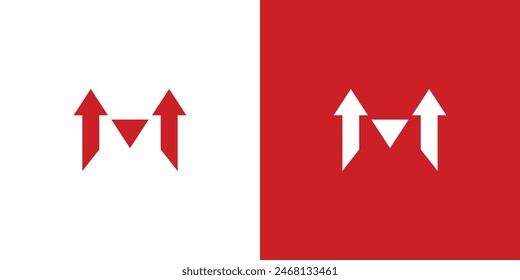 The Up M logo design is unique and modern