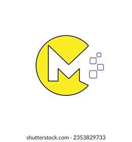 M Logo design Vector file