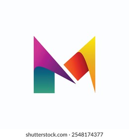 Ícone do vetor de design do logotipo M. M design do logotipo. letras MO modelo do logotipo. Ícone criativo OM royalty. Círculo M ícone comercial. Monograma MO. Circle M design exclusivo logotipo de tecnologia moderna