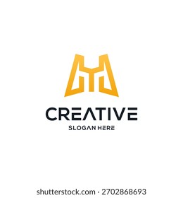 m Logo Design, Vektorsymbol-Design