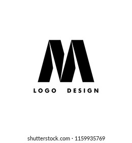 m logo design vector illustration