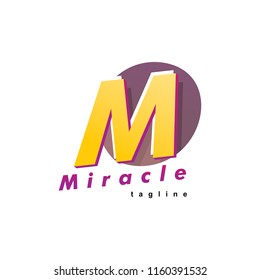 m logo design vector illustration