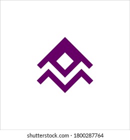 Signo vectorial de diseño de logotipo M