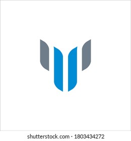 Signo vectorial de diseño de logotipo M