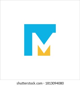 m logo design vector sign