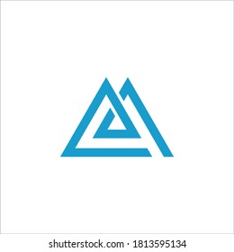 M logo design vector sign