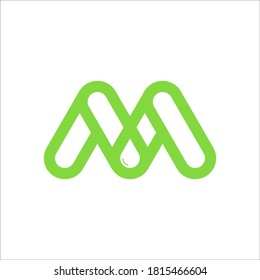 M logo design vector sign