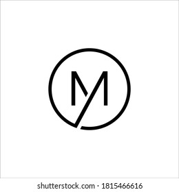 M logo design vector sign