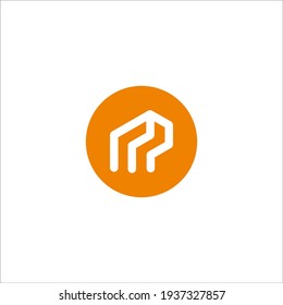 Signo vectorial de diseño de logotipo M