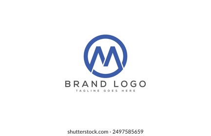 M logo design vector template design for brand