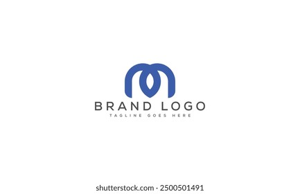 M logo design vector template design for brand