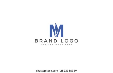 M logo design vector template design for brand