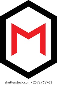 M logo design,letter mark, business, typography, brand. Vector illustration