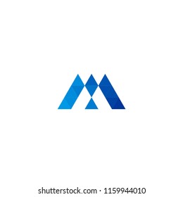M logo designs on isolated white background
