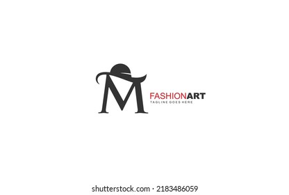 M Logo Fashion Company Text Identity Stock Vector (Royalty Free ...