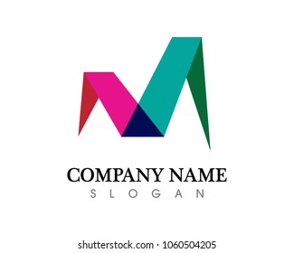 M logo font letter and symbol business and Real estate and home buildings logo icons template company logo vector m design
