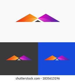 M logo | M gradient letter logo | Unique M Letter Logo Design Template