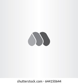 m logo icon black letter logotype 