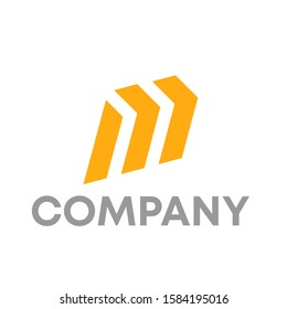 M logo icon design template sign