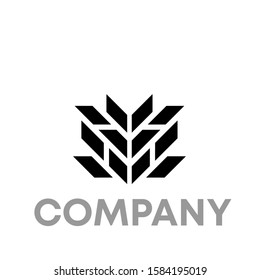 M logo icon design template sign