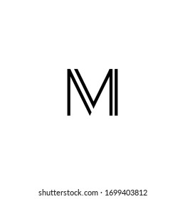 M logo icon vector design