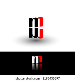 m logo initial letter design template vector