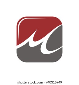 M logo initial letter design template vector