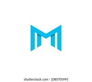 Letter M Icon Technology Smart Logo Stock Vector (Royalty Free ...