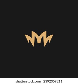 M Logo Letter Icon monogram, M Letter Design with monogram and minimalist Modern Creative,