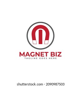 m logo letter mark Magnet logo M monogram symbol.