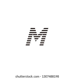 M Logo Letter Speed Designs Templete