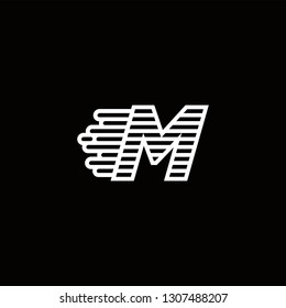 M Logo Letter Speed Designs Templete