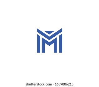 M logo letter vector icon 