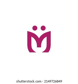 M Logo sieht einfach aus 2 Personen Symbol