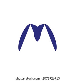 M logo with modern concept vector illustration