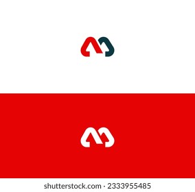 M logo with modern concept vector illustration.
