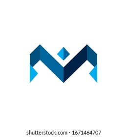 M Logo modern design for your company