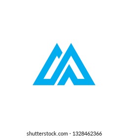 m logo  monogram luxury premium design