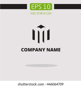 M logo. monogram.abbreviation.Letter