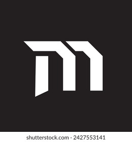 Logotipo M sobre fondo negro