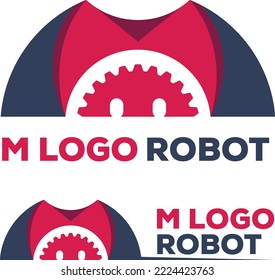 M logo for robot combany